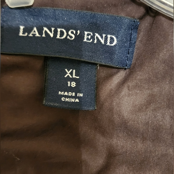 Lands End Quilted Down Coat - Picture 2 of 3